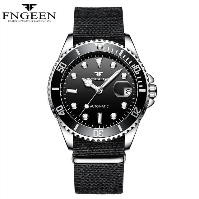 New Top Brand Green Water Ghost Watch Men's Luxury Automatic Mechanical Watch Rolexable Self Wind Male Clock Relogio Masculino