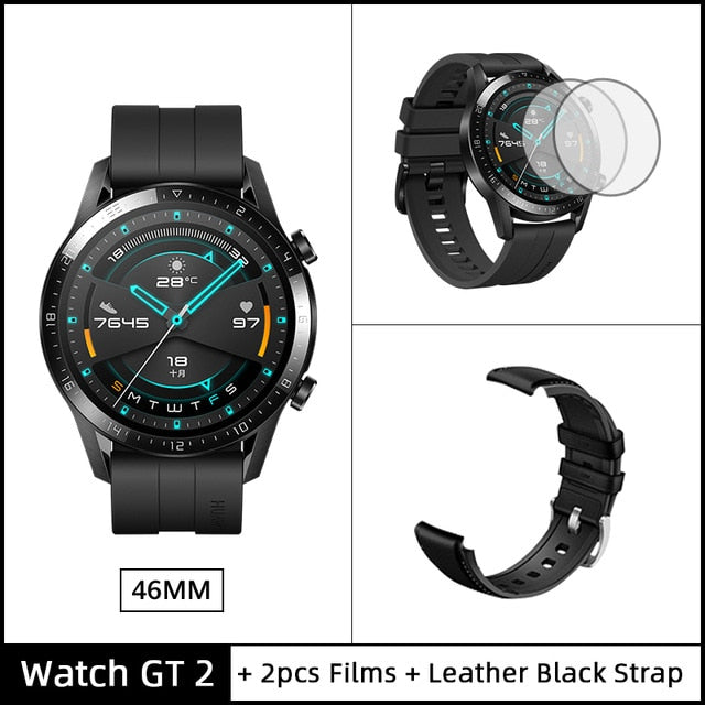 Global Version HUAWEI Watch GT 2 GT2 Smart Watch Blood Oxygen SmartWatch 14 Days Phone Call Heart Rate Tracker For Android iOS