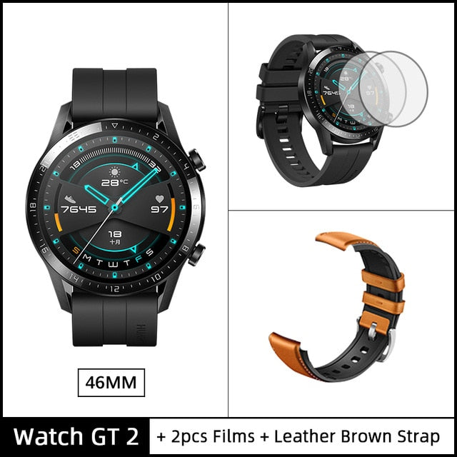 Global Version HUAWEI Watch GT 2 GT2 Smart Watch Blood Oxygen SmartWatch 14 Days Phone Call Heart Rate Tracker For Android iOS