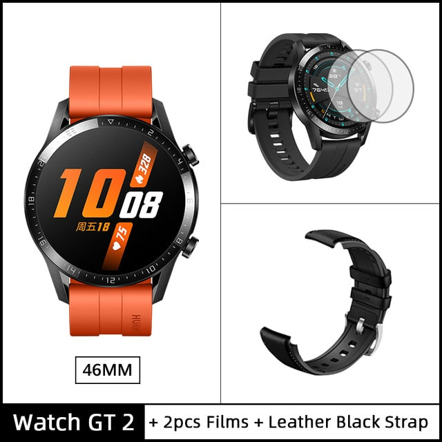 Global Version HUAWEI Watch GT 2 GT2 Smart Watch Blood Oxygen SmartWatch 14 Days Phone Call Heart Rate Tracker For Android iOS