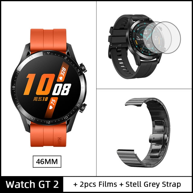 Global Version HUAWEI Watch GT 2 GT2 Smart Watch Blood Oxygen SmartWatch 14 Days Phone Call Heart Rate Tracker For Android iOS