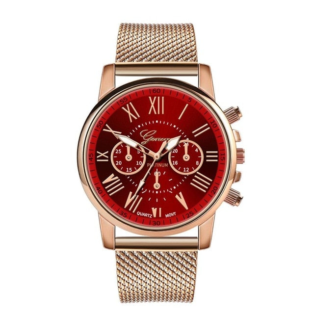 Men Women Leather Strap Line Analog Quartz Ladies Wrist Watches Fashion Watch Women's Watches Brand Luxury Watch