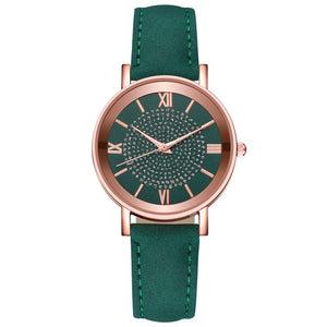Men Women Leather Strap Line Analog Quartz Ladies Wrist Watches Fashion Watch Women's Watches Brand Luxury Watch