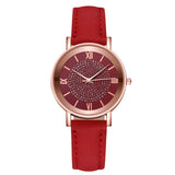Men Women Leather Strap Line Analog Quartz Ladies Wrist Watches Fashion Watch Women's Watches Brand Luxury Watch