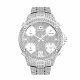 New MISSFOX Two Tone Black And Gold Chronograph Block Male Wrist Watch