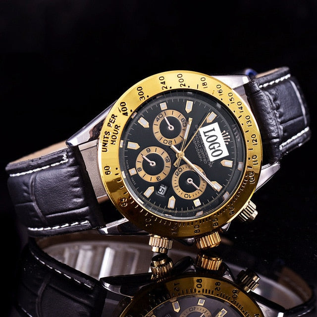 Men's Quartz Watch High Quality Business Casual Men's Watch Luminous Waterproof Calendar Stainless Steel Strap Men's Watch