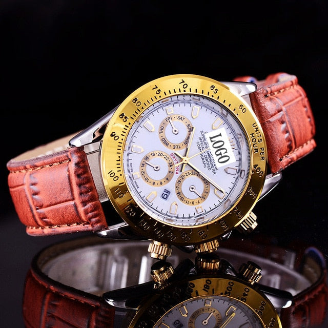 Men's Quartz Watch High Quality Business Casual Men's Watch Luminous Waterproof Calendar Stainless Steel Strap Men's Watch