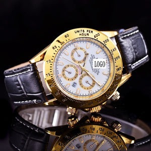 Men's Quartz Watch High Quality Business Casual Men's Watch Luminous Waterproof Calendar Stainless Steel Strap Men's Watch