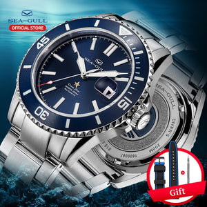 Seagull Men's Automatic Mechanical Watch Fashion Business Rolex Ocean Star Watch Sapphire Crystal 200m Waterproof Watch 816.523