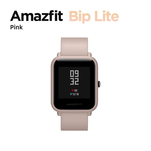 [Ship Fom Russia]In Stock Global Version Amazfit Bip Lite Smart Watch 45-Day Battery Life 3ATM Water-resistance Smartwatch
