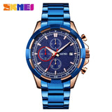 SKMEI Three Eyes Dial Mens Watches Stopwatch Date Quartz Men Wrist Watch Luminous Pointer Fashion Male Clock reloj hombre 9192