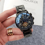 Patek- Philippe- New Automatic Mechanical Men Watch Silver Blue Stainless Steel Transparent Sapphire Glass AAA Glide Watches 188