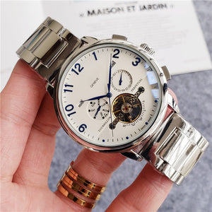 Patek same replacement watch designer Automatic Mechanical WristWatch Top Luxury Philippe Men's Tourbillon clock steel watchband