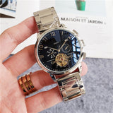 Patek same replacement watch designer Automatic Mechanical WristWatch Top Luxury Philippe Men's Tourbillon clock steel watchband