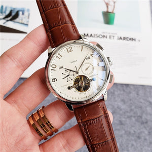Patek same replacement watch designer Automatic Mechanical WristWatch Top Luxury Philippe Men's Tourbillon clock steel watchband