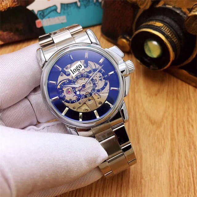 Clock Men's Watch Business High Quality Mechanical Watch Waterproof Luminous Stainless Steel