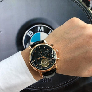 Patek- Philippe- New Automatic Mechanical Men Watch Silver Blue Stainless Steel Transparent Sapphire Glass AAA Glide Watches 699