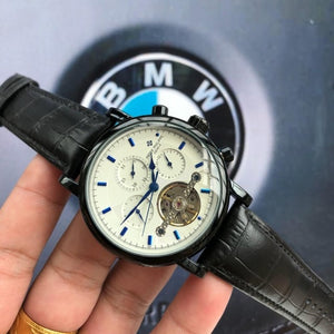Patek- Philippe- New Automatic Mechanical Men Watch Silver Blue Stainless Steel Transparent Sapphire Glass AAA Glide Watches 699