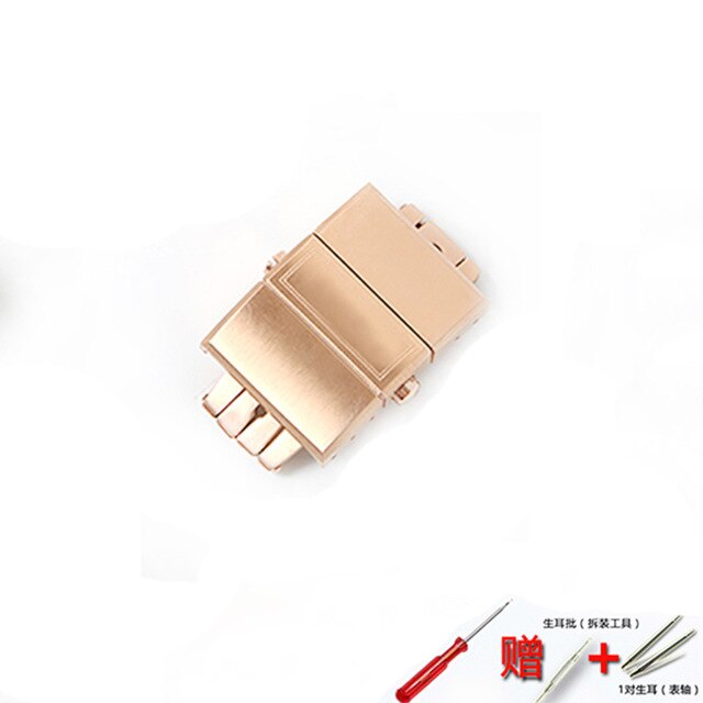 Watch accessories 20mm folding  buckle for Athens watch series Ulysse Nardin silicone rubber sports strap stainless steel buckle