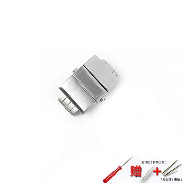 Watch accessories 20mm folding  buckle for Athens watch series Ulysse Nardin silicone rubber sports strap stainless steel buckle