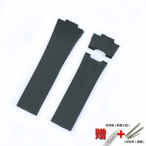 Watch Accessories Silicone Strap Suitable for Athens Ulysse Nardin 25mm convex 12mm men's and women's rubber sports strap