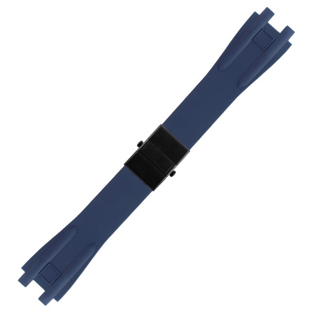 Rubber Watchband Steel Buckle Silicone Watch Band Strap for Ulysse Nardin EXECUTIVE Blue Black Brown 26*20mm Watch Strap