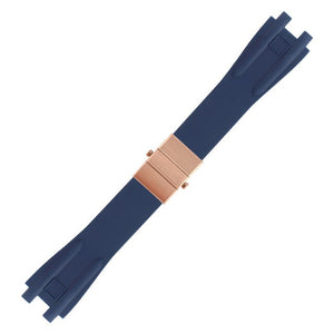 Rubber Watchband Steel Buckle Silicone Watch Band Strap for Ulysse Nardin EXECUTIVE Blue Black Brown 26*20mm Watch Strap