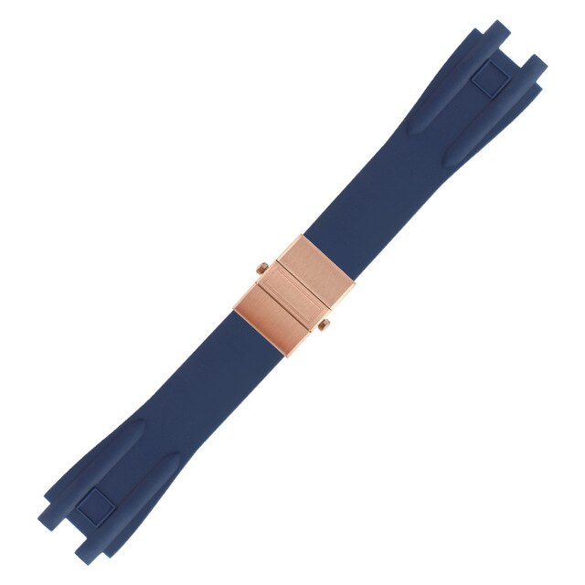 Rubber Watchband Steel Buckle Silicone Watch Band Strap for Ulysse Nardin EXECUTIVE Blue Black Brown 26*20mm Watch Strap