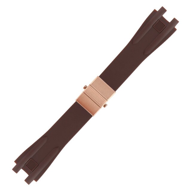 Rubber Watchband Steel Buckle Silicone Watch Band Strap for Ulysse Nardin EXECUTIVE Blue Black Brown 26*20mm Watch Strap