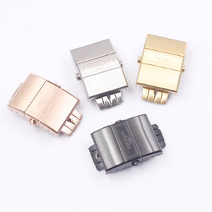 Watch Accessories Suitable for Ulysse Nardin Athens buckle rubber strap buckle 316 stainless steel butterfly buckle 20mm