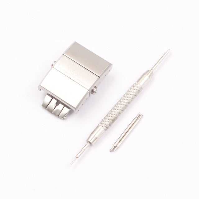 Watch Accessories Suitable for Ulysse Nardin Athens buckle rubber strap buckle 316 stainless steel butterfly buckle 20mm