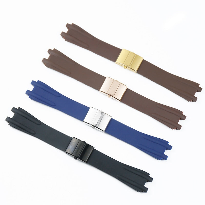 Watch accessories 26mm silicone rubber strap men for Athens Ulysse Nardin Executive sports waterproof bracelet female watch band