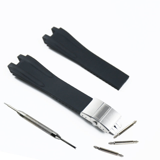 Watch accessories 26mm silicone rubber strap men for Athens Ulysse Nardin Executive sports waterproof bracelet female watch band