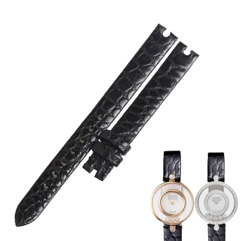 WENTULA watchband for Chopard HAPPY DIAMONDS alligator skin /crocodile grain 203957-5201