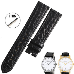 WENTULA watchbands for Chopard CLASSIC L.U.C  PIAGET crocodile  leather strap  thin watchbands 18MM
