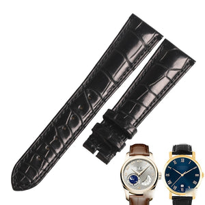 WENTULA watchband for Chopard L.U.C alligator skin /crocodile grain watch bands 168583