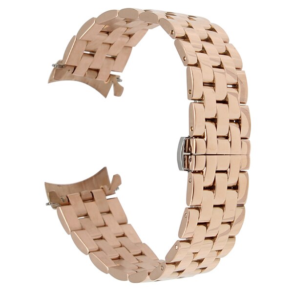 Stainless Steel Watchband Curved End Strap for Patek Philippe Blancpain Watch Band Butterfly Clasp Wrist Bracelet 18 20 22 24mm
