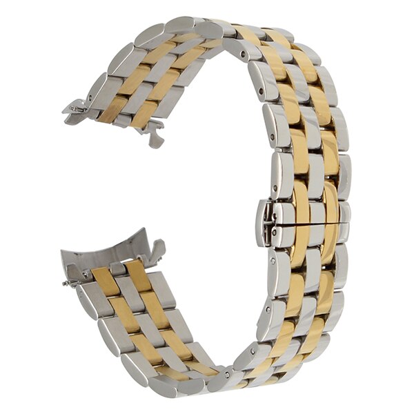 Stainless Steel Watchband Curved End Strap for Patek Philippe Blancpain Watch Band Butterfly Clasp Wrist Bracelet 18 20 22 24mm