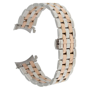 Stainless Steel Watchband Curved End Strap for Patek Philippe Blancpain Watch Band Butterfly Clasp Wrist Bracelet 18 20 22 24mm