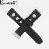 Watch accessories 20mm silicone strap  For Omega Chopard Tissot pin buckle men and ladies outdoor sport waterproof watch straps
