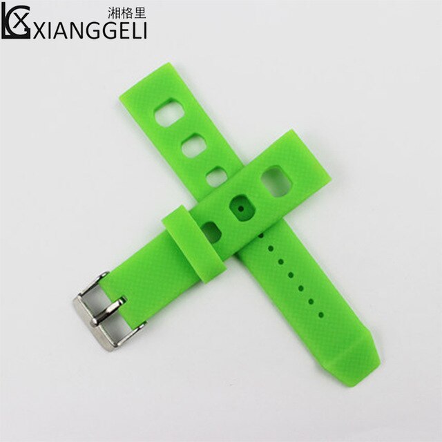 Watch accessories 20mm silicone strap  For Omega Chopard Tissot pin buckle men and ladies outdoor sport waterproof watch straps