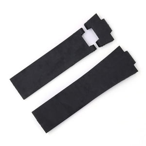 MERJUST 25mm Black Brown Blue Waterproof Silicone Rubber Replacement Wrist Watch Band Strap Belt For Ulysse Nardin Marine Diver
