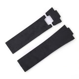 MERJUST 25mm Black Brown Blue Waterproof Silicone Rubber Replacement Wrist Watch Band Strap Belt For Ulysse Nardin Marine Diver