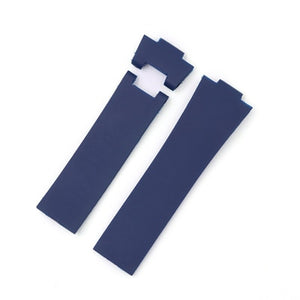 MERJUST 25mm Black Brown Blue Waterproof Silicone Rubber Replacement Wrist Watch Band Strap Belt For Ulysse Nardin Marine Diver