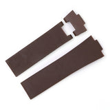 MERJUST 25mm Black Brown Blue Waterproof Silicone Rubber Replacement Wrist Watch Band Strap Belt For Ulysse Nardin Marine Diver